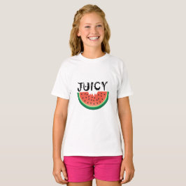 Saftig vattenmelon - Grundläggande t-shirt för fli