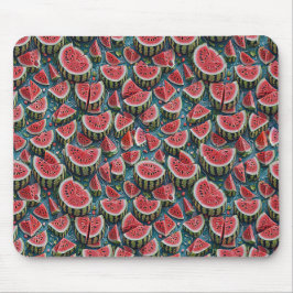 Saftig Vattenmelon Mönsterdesign 1 Musmatta