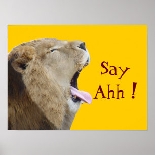 Säg Ahh! Poster utskrift