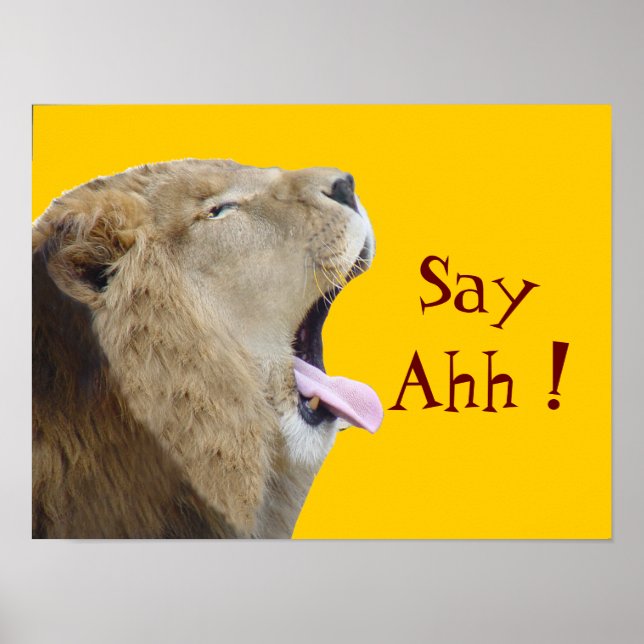 Säg Ahh! Poster utskrift (Framsidan)