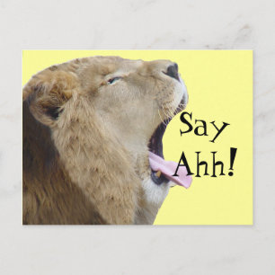 Säg Ahh! Postkort för patienter Vykort