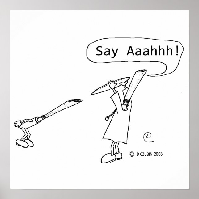 Säg Ahhh Poster (Framsidan)