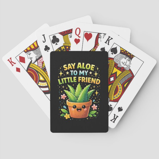 Säg Aloe till min lilla vän Casinokort (Baksidan)