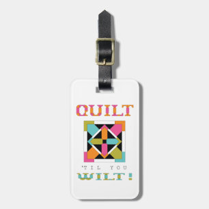 Säg åt dig att Wilt. Quilt-offert Bagagebricka