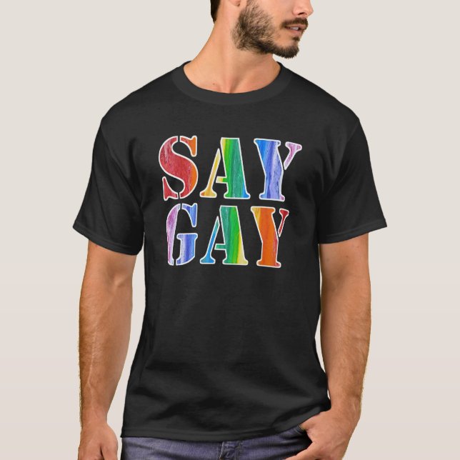 Säg att Gay Teacher är tjänsteflygare i Kärlek för T Shirt (Framsida)