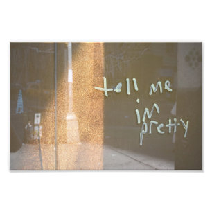 Säg att jag är Söt NYC Urban Graffiti Photography Fototryck