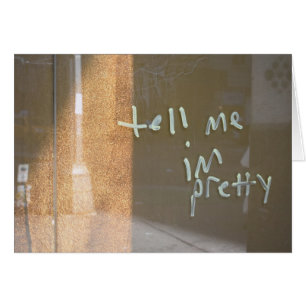 Säg att jag är Söt NYC Urban Graffiti Photography Hälsningskort