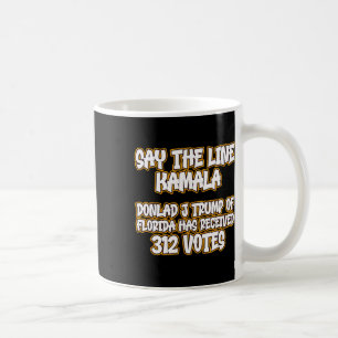 Säg att posten Donald Trump fick 312 röstsedlar Kaffemugg