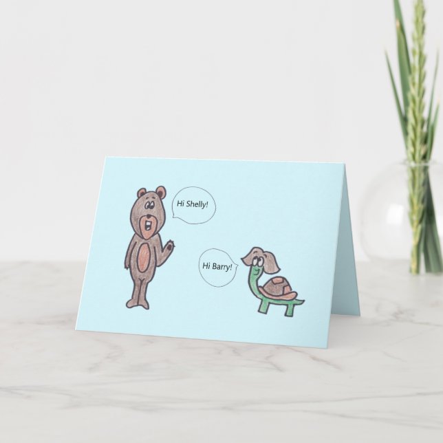 Säg bara Hej Pun-kort Kort (Framsida)