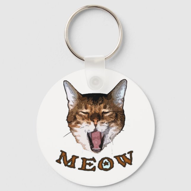 Säg bara "Meow" Nyckelring (Framsida)