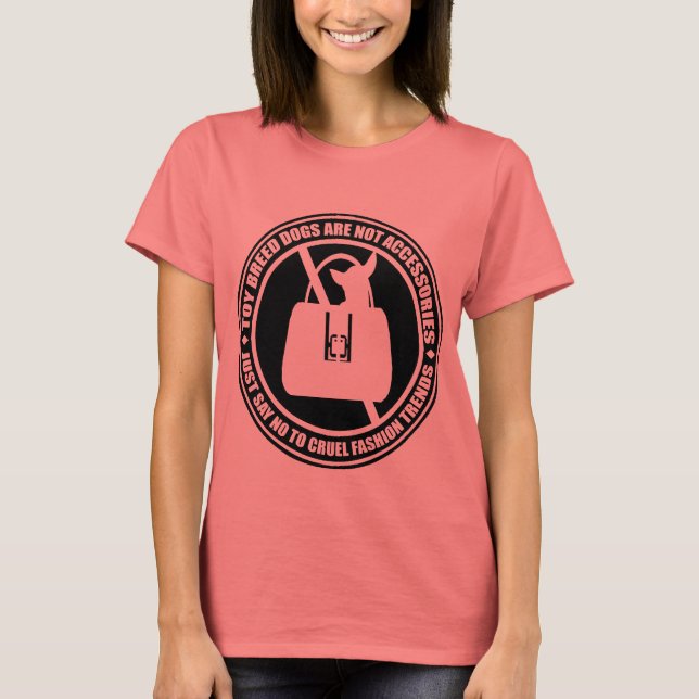 Säg bara nej! Djur som Mode Tee (Framsida)