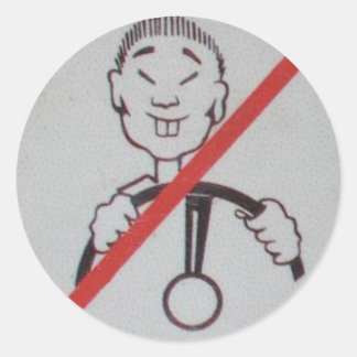 Säg bara nej runt klistermärke