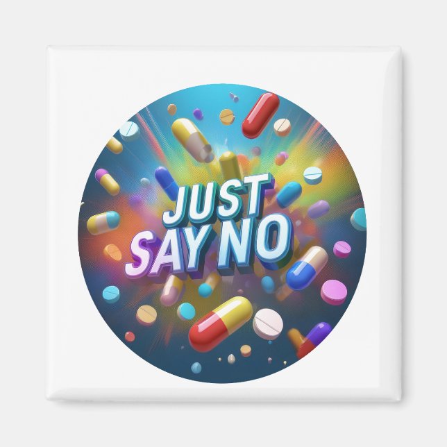 Säg bara nej till droger magnet (Framsidan)