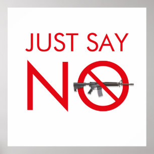 Säg bara nej till massförstörelsevapen - vapenkont poster