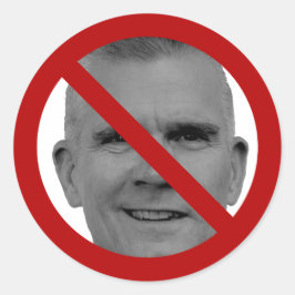 Säg bara nej till Matt-dekalen Runt Klistermärke