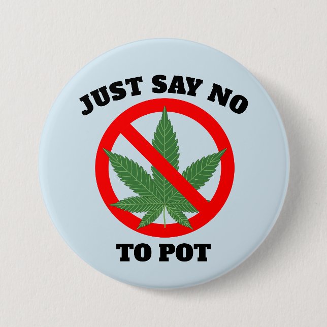 SÄG BARA NEJ TILL POT-Knapparna Knapp (Framsida)