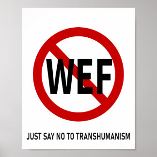 SÄG BARA NEJ TILL TRANSHUMANISM POSTER