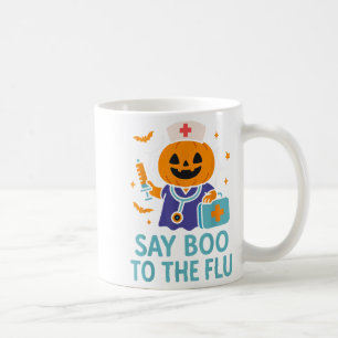 Säg Boo till influensapumpen Halloween-vaccin Kaffemugg