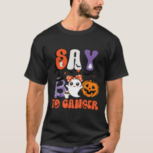 Säg Boo to Cancer Breast Cancer Awareness Ghost T Shirt