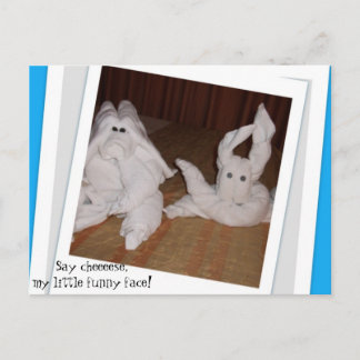 Säg Cheeeseee min lilla lustiga ansikte! Vykort