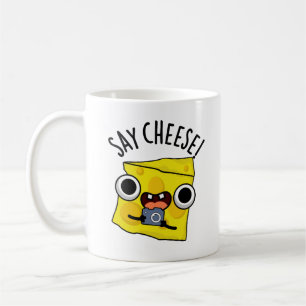 Säg Cheese Funny Photographer Pun Kaffemugg
