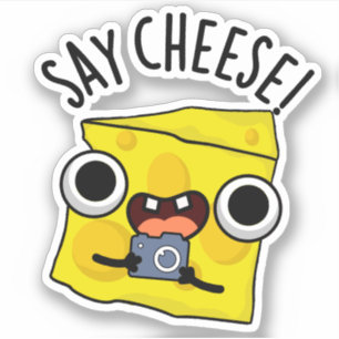 Säg Cheese Funny Photographer Pun Klistermärken