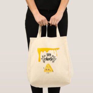 Säg Cheese Livsmedel Tote Bag Tygkasse
