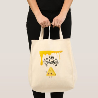 Säg Cheese Livsmedel Tote Bag Tygkasse