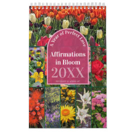 Säg det dagligen affirmationer i blom 12 månader kalender