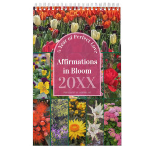 Säg det dagligen affirmationer i blom 12 månader kalender