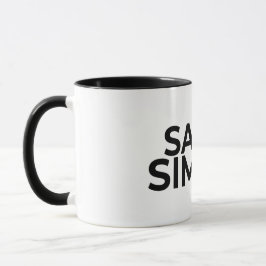 Säg det Enkelt Minimalistisk Zen Citat Kaffemugge Mugg