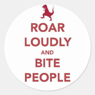 Säg det högt runt klistermärke