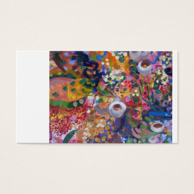 Säg det med blommor - australisk vildblomskonst visitkort (Framsidan)