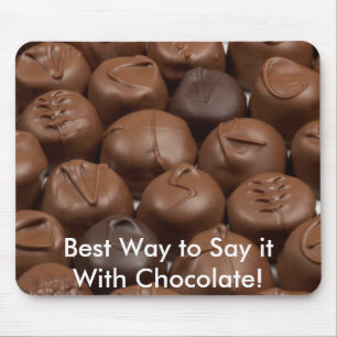 Säg det med choklad! musmatta