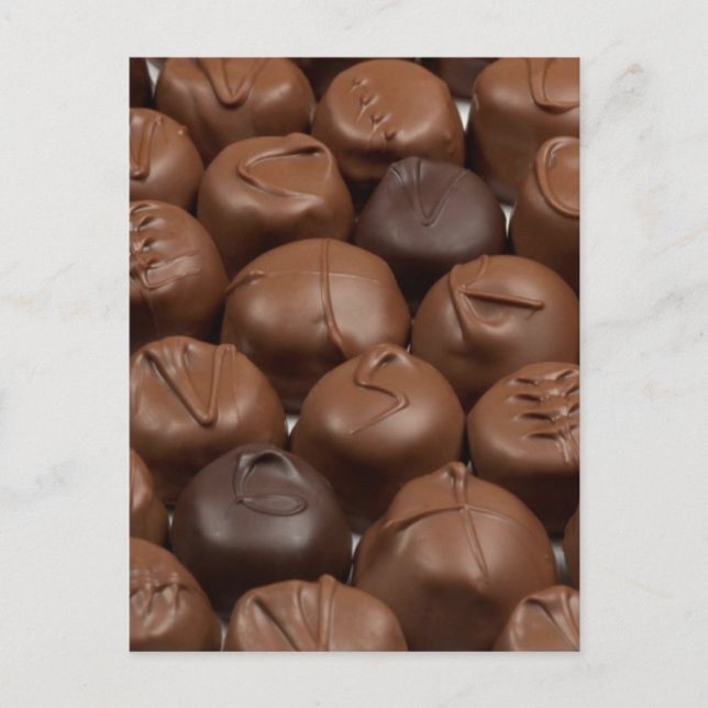 Säg det med choklad! vykort (Framsida)