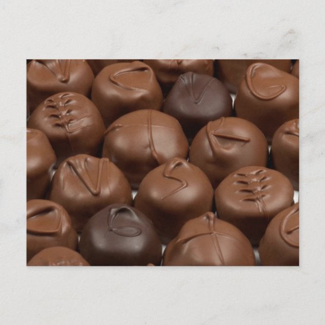 Säg det med choklad! vykort (Framsida)