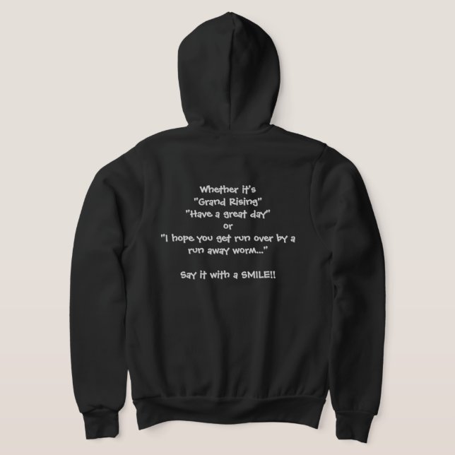 Säg det med ett LEENDE T Shirt (Laydown Baksida)