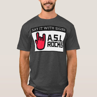 Säg det med signaturer t shirt
