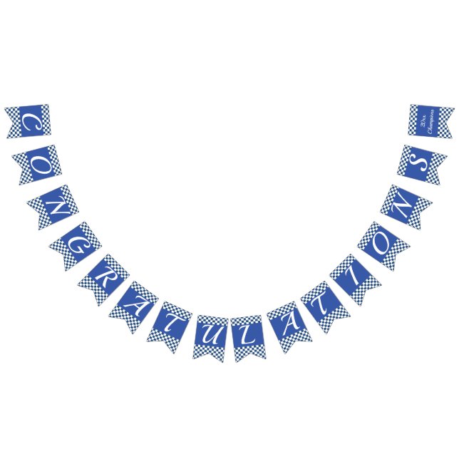 Säg det med Stil i blått Vimplar (Alla)