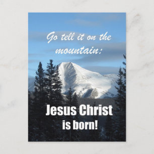Säg det på berget: Jesus Kristus är född! Vykort