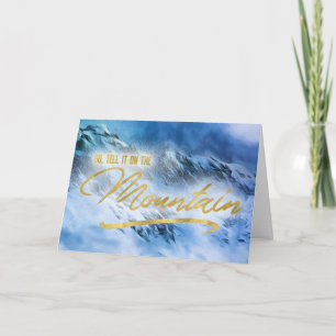 Säg det på bergsjulen i Religiösan Helgkort