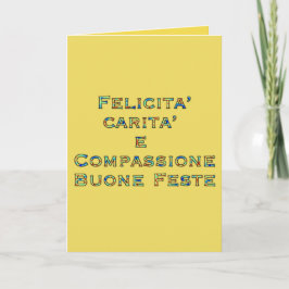 Säg det på italienska Helgdag Card Helgkort
