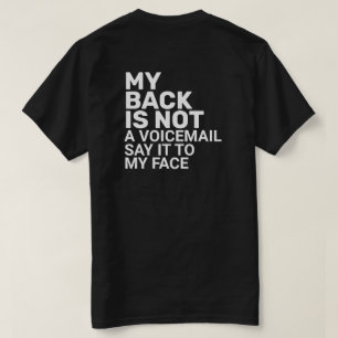 Säg det till min Ansikte T-Shirt