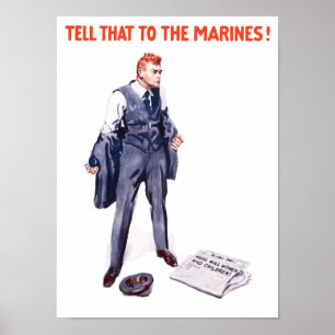 Säg detta till marinerna - WWI Poster
