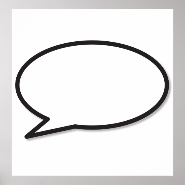 SÄG DIN MENING Seriebubbla Poster (Framsidan)