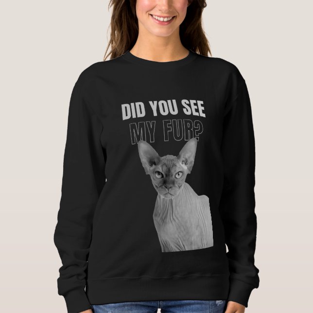 Såg du min Päls Kattunge Tee? T Shirt (Framsida)