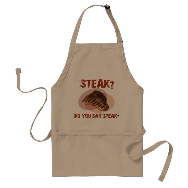 SÅG DU STEAK? - APRON FÖRKLÄDE (Framsidan)