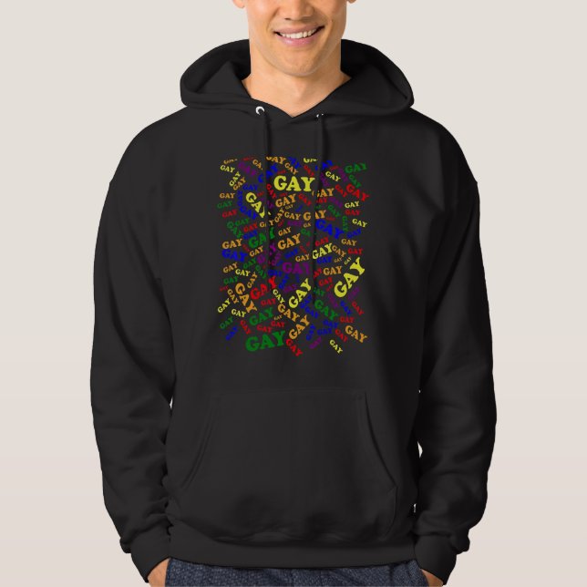 Säg Gay Hoodie (Framsida)