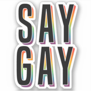 SÄG GAY KLISTERMÄRKEN