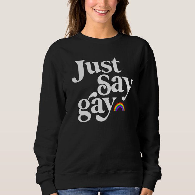 Säg Gay T Shirt (Framsida)